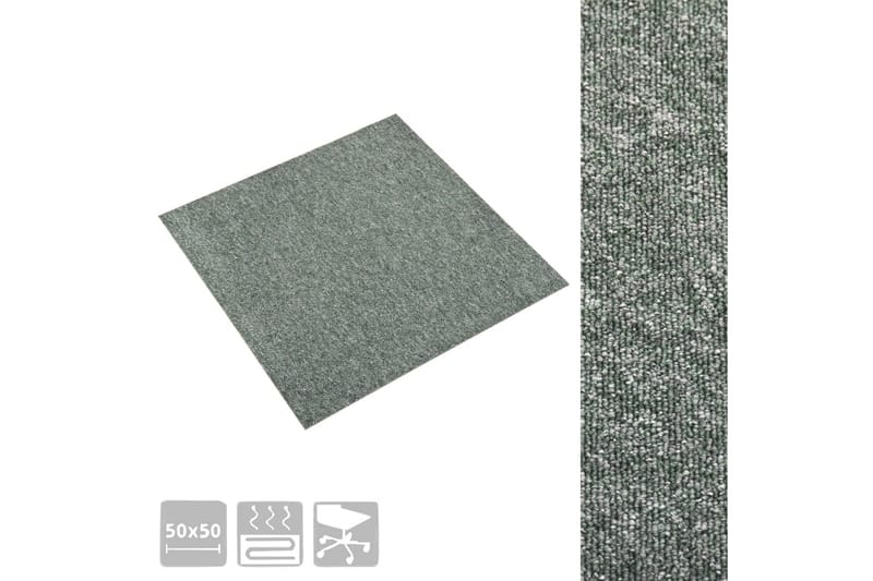 Tekstiililaatta 20 kpl 5 mÂ² 50x50 cm vihreä - Vihreä - Talo & remontointi - Rakentaminen - Lattiat & seinät & katot - Lattia