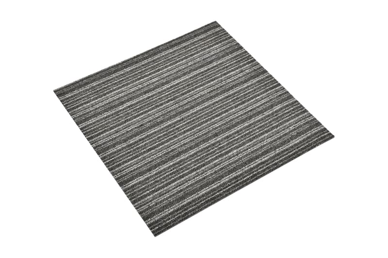Tekstiililaatta 20 kpl 5 mÂ² 50x50cm raidallinen antrasiitti - Antrasiitti - Talo & remontointi - Rakentaminen - Lattiat & seinät & katot - Lattia