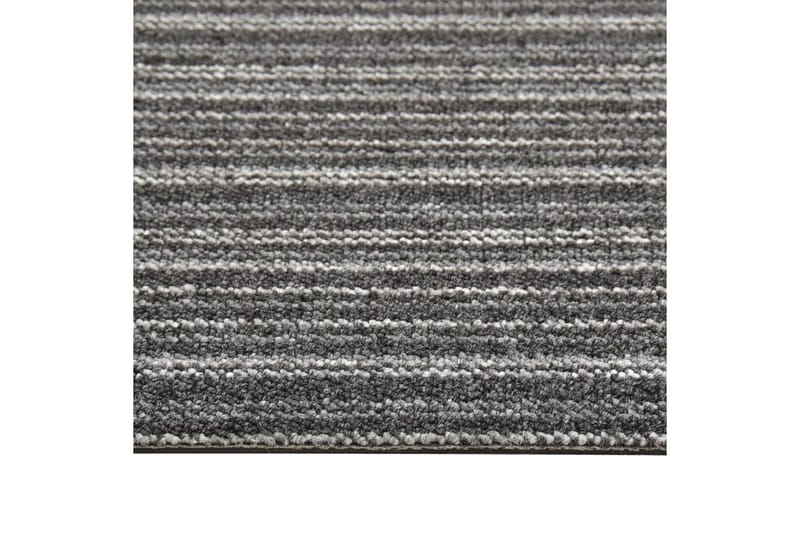 Tekstiililaatta 20 kpl 5 mÂ² 50x50cm raidallinen antrasiitti - Antrasiitti - Talo & remontointi - Rakentaminen - Lattiat & seinät & katot - Lattia