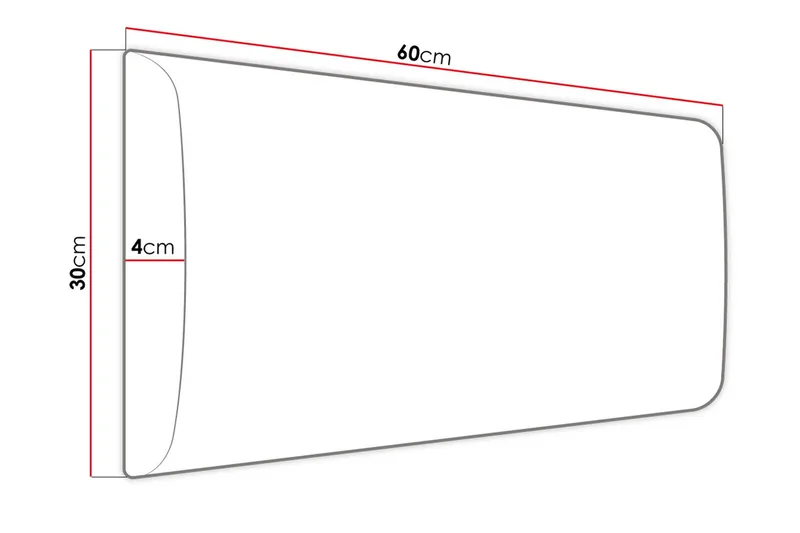Pehmustettu Seinäpaneeli Sharnel 60x30 cm - Vaaleanpunainen - Talo & remontointi - Rakentaminen - Lattiat & seinät & katot - Lattia & seinäpinnat