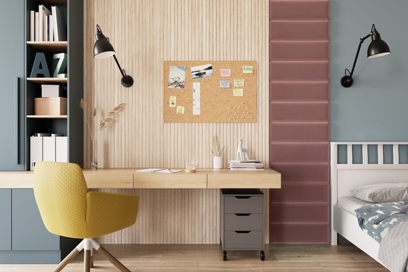 Seinähylly Quadratta 50x240 cm, Vaaleanpunainen