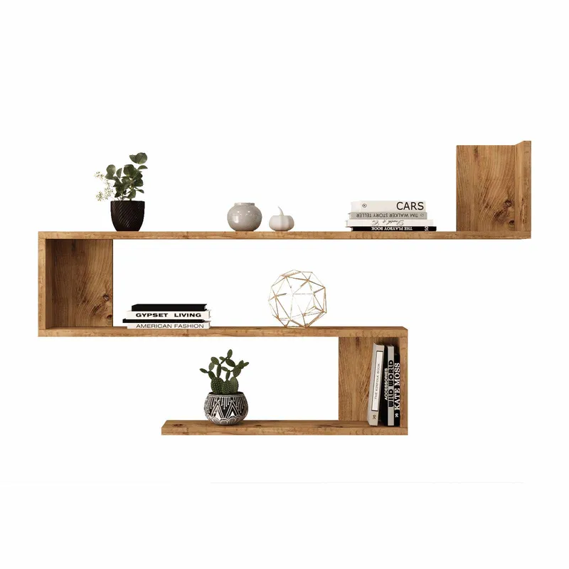 Seinähylly Skye Decor Nova Shelf (120 x 71,4 x 14,5 cm) Atlantin mänty, Atlantic Pine