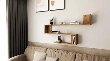 Seinähylly Skye Decor Nova Shelf (120 x 71,4 x 14,5 cm) Atlantin mänty - Atlantic Pine - Talo & remontointi - Rakentaminen - Lattiat & seinät & katot - Lattia & seinäpinnat