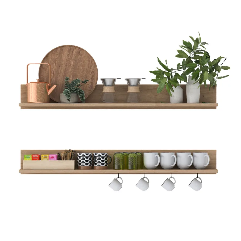 Seinähylly Wallxpert Bren (120 x 15 x 14,8 cm) pähkinä - pähkinä - Talo & remontointi - Rakentaminen - Lattiat & seinät & katot - Lattia & seinäpinnat
