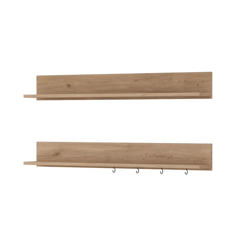 Seinähylly Wallxpert Bren (120 x 15 x 14,8 cm) pähkinä - pähkinä - Talo & remontointi - Rakentaminen - Lattiat & seinät & katot - Lattia & seinäpinnat