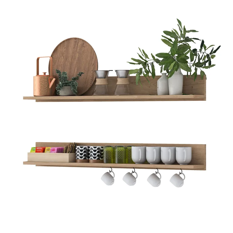 Seinähylly Wallxpert Bren (120 x 15 x 14,8 cm) pähkinä, pähkinä