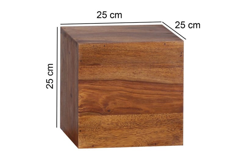 Seinähylly Wohnling Modernit seinälle kiinnitettävät kuutionmuotoiset täyspuuhyllyt, 4 kappaleen sarja - Talo & remontointi - Keittiö & kylpyhuone - Keittiö & kodinhoitohuone - Keittiön sisustus - Keittiöhylly