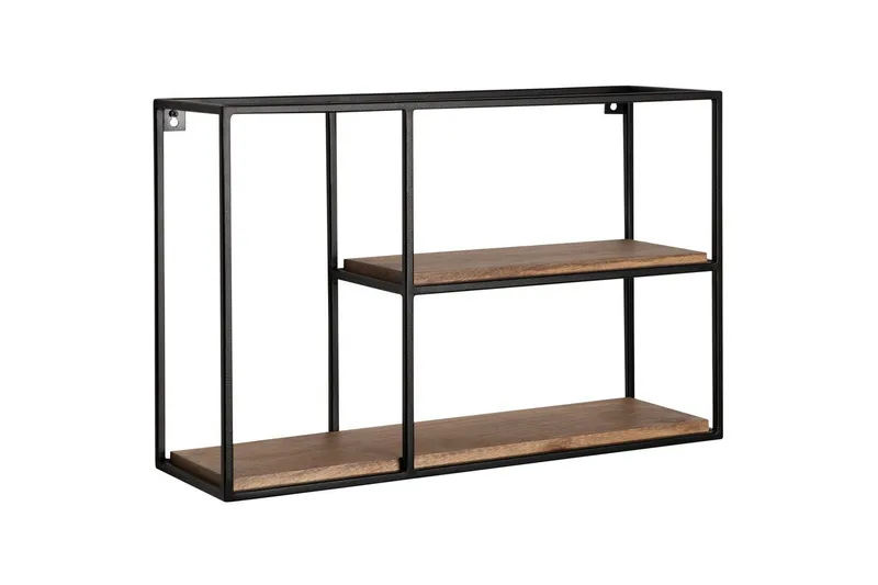 Seinähylly Wohnling Täyspuinen metallirunkoinen seinälle asennettava teollinen, undefined