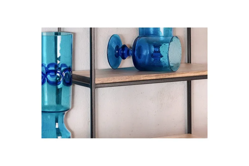 Seinähylly Wohnling Täyspuinen metallirunkoinen seinälle asennettava teollinen - Talo & remontointi - Keittiö & kylpyhuone - Keittiö & kodinhoitohuone - Keittiön sisustus - Keittiöhylly
