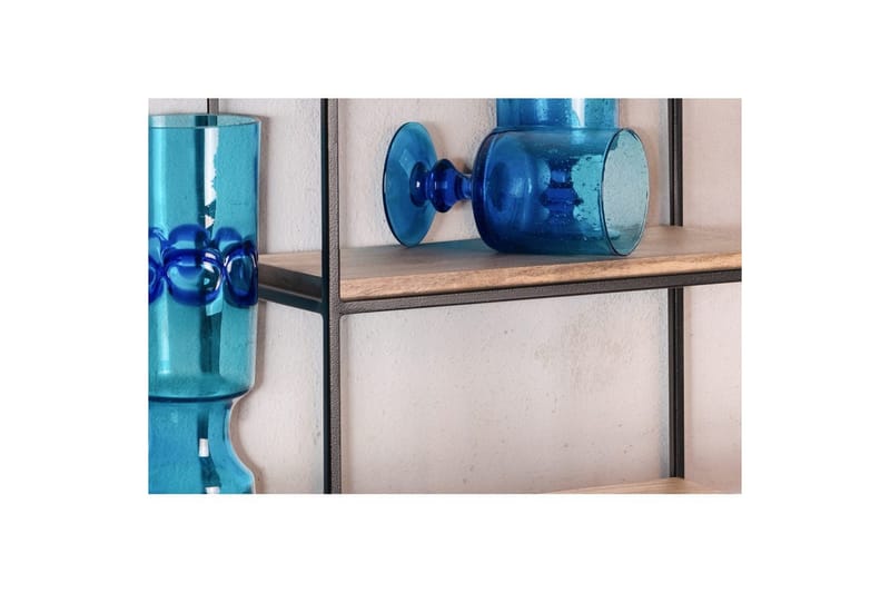 Seinähylly Wohnling Täyspuinen metallirunkoinen seinälle asennettava teollinen - Talo & remontointi - Keittiö & kylpyhuone - Keittiö & kodinhoitohuone - Keittiön sisustus - Keittiöhylly