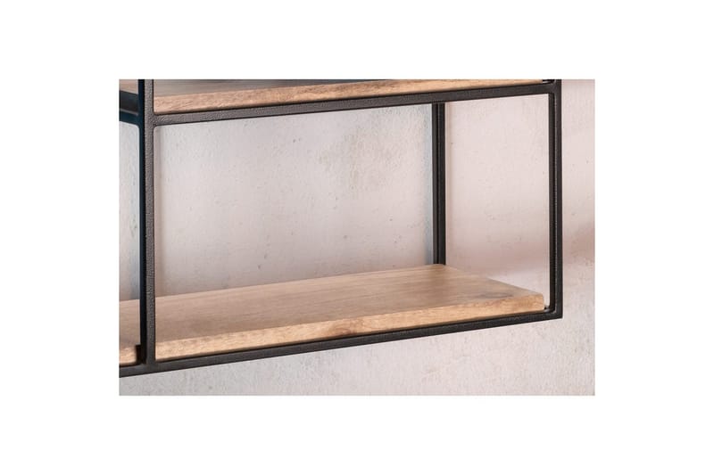 Seinähylly Wohnling Täyspuinen metallirunkoinen seinälle asennettava teollinen - Talo & remontointi - Keittiö & kylpyhuone - Keittiö & kodinhoitohuone - Keittiön sisustus - Keittiöhylly