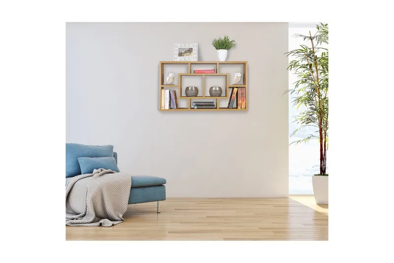 Seinähylly Wohnling PAOLA melamiinipinnoitettu MDF, säilytyshylly, seinään kiinnitettävä, moderni tyyli Pyökki - Pyökki - Talo & remontointi - Keittiö & kylpyhuone - Keittiö & kodinhoitohuone - Keittiön sisustus - Keittiöhylly