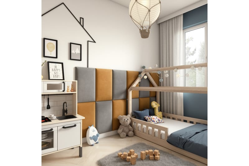 Seinälevy Quadratta 120x195 cm - Tummanharmaa - Talo & remontointi - Rakentaminen - Lattiat & seinät & katot - Lattia & seinäpinnat