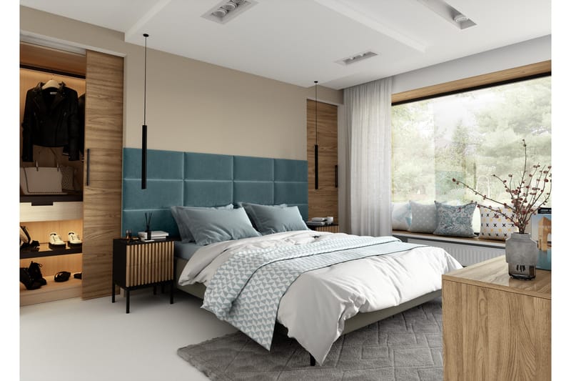 Seinälevy Quadratta 240x90 cm - Vihreä - Talo & remontointi - Rakentaminen - Lattiat & seinät & katot - Lattia & seinäpinnat