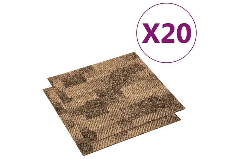 Tekstiililaatat 20 kpl 5 m² - Ruskea - Talo & remontointi - Rakentaminen - Lattiat & seinät & katot - Lattia