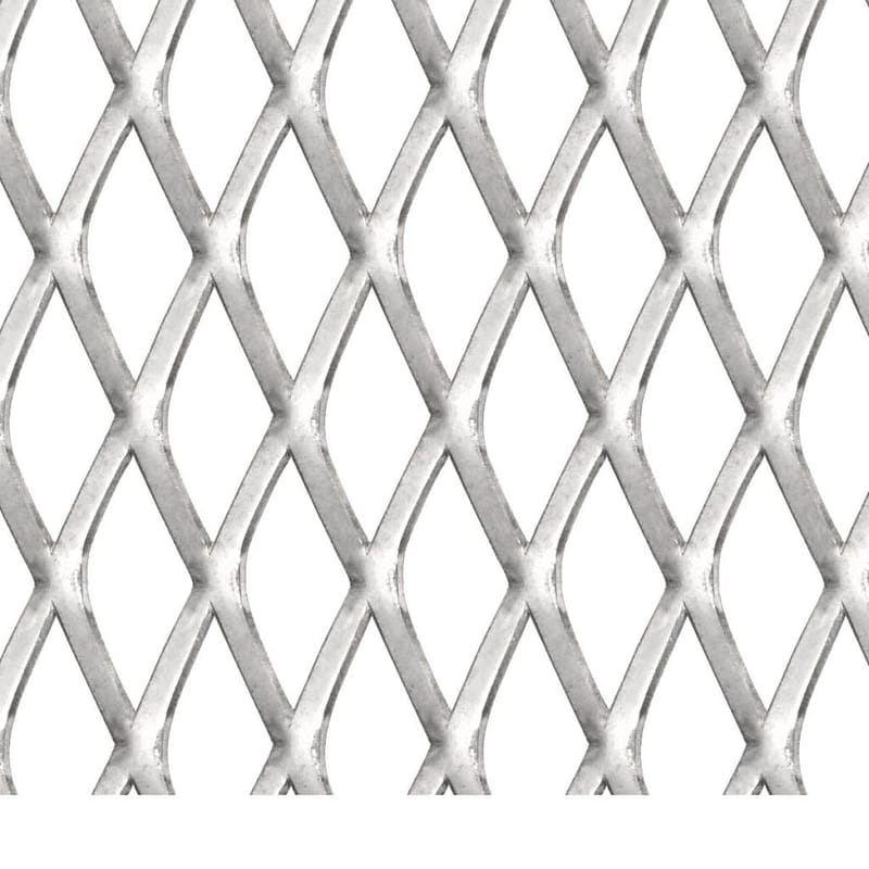 Puutarhan verkkoaita ruostumaton teräs 100x85 cm 30x17x2,5mm - Hopea - Talo & remontointi - Rakentaminen - Levyt & rakennuslevyt - Ruostumaton teräs