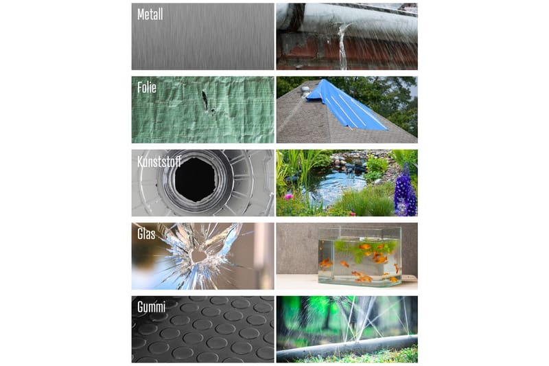 Korjausteippi Heissner EasyFix 150 x 10 cm Musta - Musta - Talo & remontointi - Rakentaminen - Naulat, ruuvit & kiinnitys - Teipit