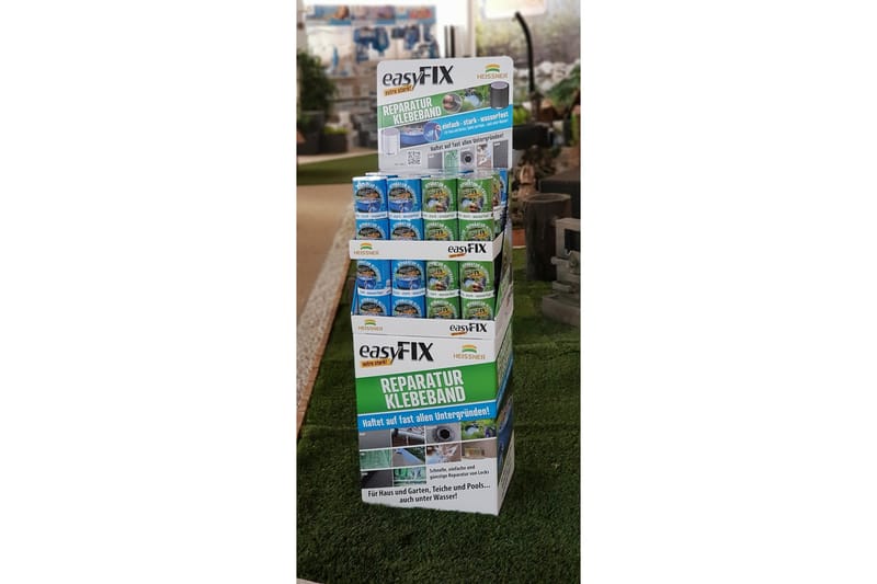 Korjausteippi Heissner EasyFix 150 x 10 cm Musta - Musta - Talo & remontointi - Rakentaminen - Naulat, ruuvit & kiinnitys - Teipit