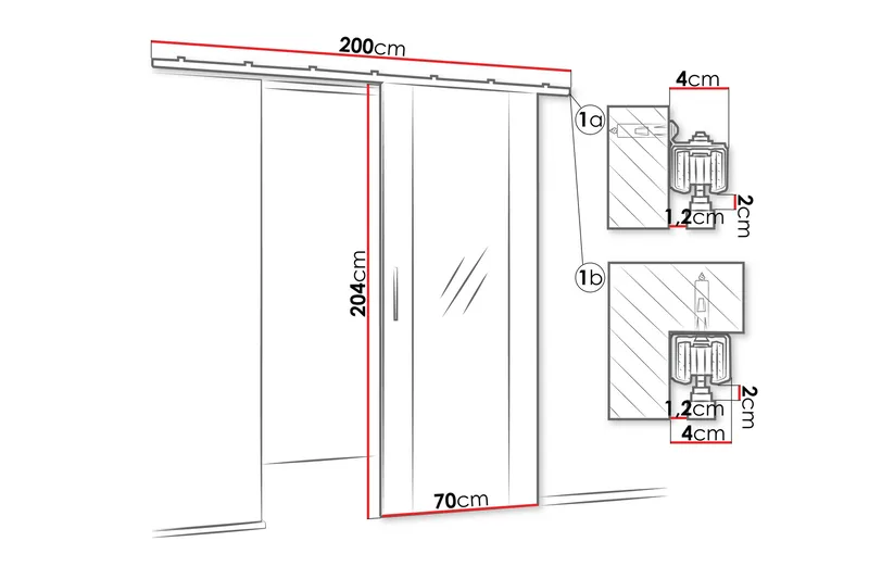 Cassidy Liukuovi - Beige - Talo & remontointi - Rakentaminen - Ovet - Liukuovi