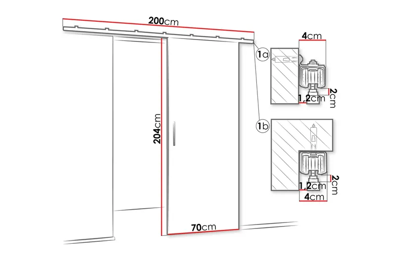 Cassidy Liukuovi - Talo & remontointi - Rakentaminen - Ovet - Liukuovi