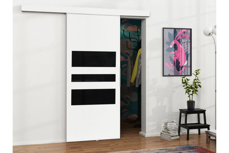 Doncaster Liukuovi - Valkoinen/Musta - Talo & remontointi - Rakentaminen - Ovet - Liukuovi