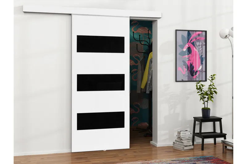 Doncaster Liukuovi - Valkoinen/Musta - Talo & remontointi - Rakentaminen - Ovet - Liukuovi