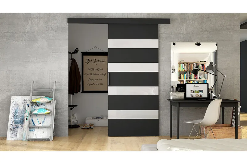 Granica Liukuovi - Mustavalkoinen - Talo & remontointi - Rakentaminen - Ovet - Liukuovi