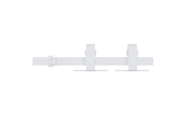 Liukuoven asennussarja mini hiiliteräs valkoinen 122 cm - Valkoinen - Liukuovi - Sisäovi