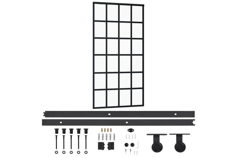 Liukuovi asennustarvikkeilla ESG lasi ja alumiini 102x205 cm - Talo & remontointi - Rakentaminen - Ovet - Liukuovi