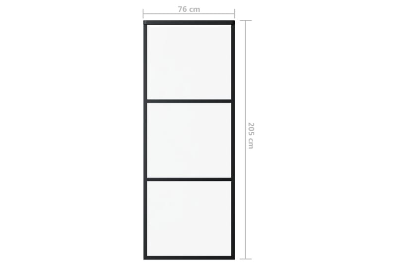 Liukuovi asennustarvikkeilla ESG lasi ja alumiini 76x205 cm - Talo & remontointi - Rakentaminen - Ovet - Liukuovi