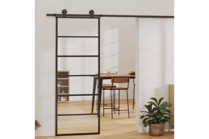 Liukuovi asennustarvikkeilla ESG lasi ja alumiini 76x205 cm - Talo & remontointi - Rakentaminen - Ovet - Liukuovi