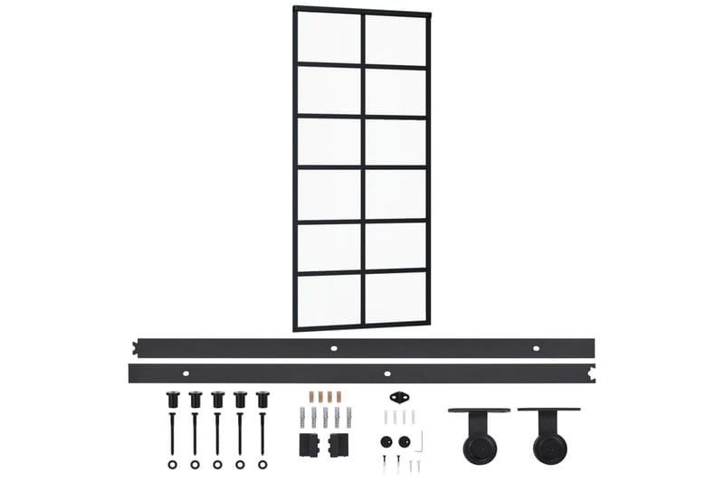 Liukuovi asennustarvikkeilla ESG lasi ja alumiini 90x205 cm - Talo & remontointi - Rakentaminen - Ovet - Liukuovi