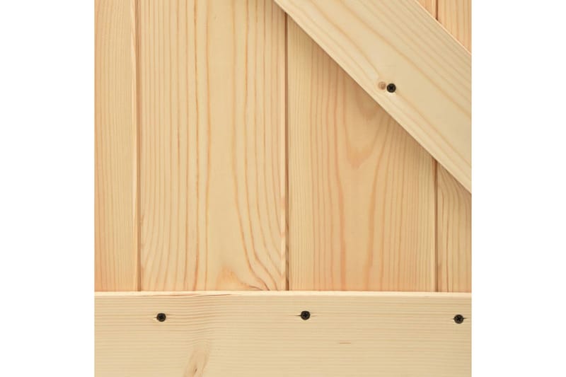 Liukuovi asennustarvikkeineen 90x210 cm täysi mänty - Ruskea - Talo & remontointi - Rakentaminen - Ovet - Liukuovi