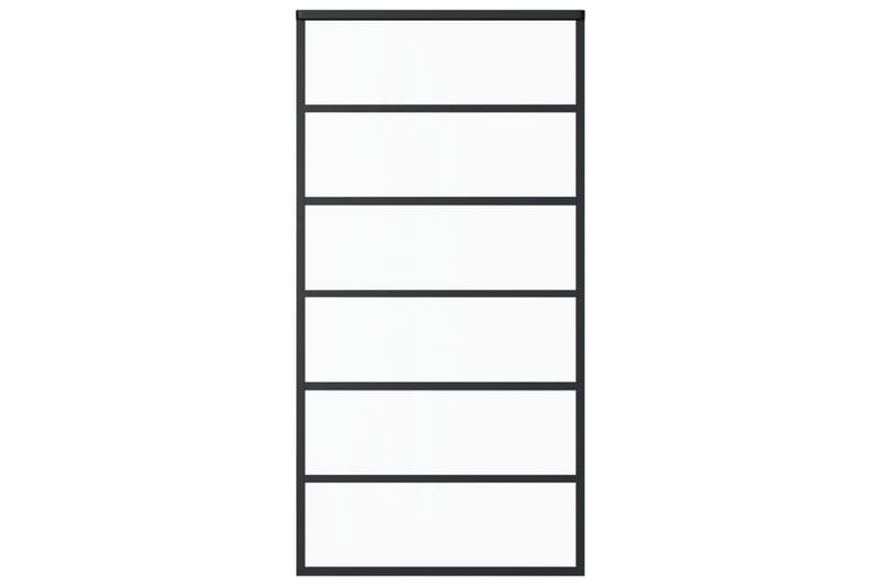 Liukuovi ESG-lasi ja alumiini 102x205 cm musta - Musta - Talo & remontointi - Rakentaminen - Ovet - Liukuovi