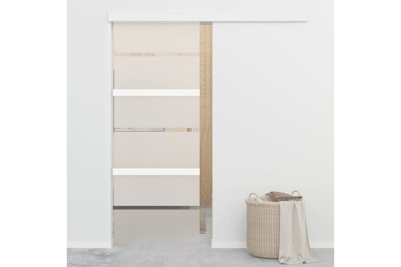 Liukuovi ESG-lasi ja alumiini 76x205 cm hopea - Talo & remontointi - Rakentaminen - Ovet - Liukuovi