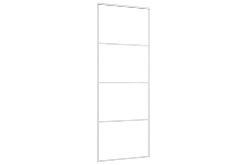 Liukuovi ESG-lasi ja alumiini 76x205 cm valkoinen - Valkoinen - Talo & remontointi - Rakentaminen - Ovet - Liukuovi