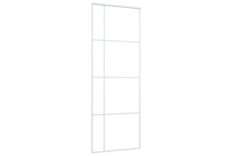 Liukuovi ESG-lasi ja alumiini 76x205 cm valkoinen - Valkoinen - Talo & remontointi - Rakentaminen - Ovet - Liukuovi