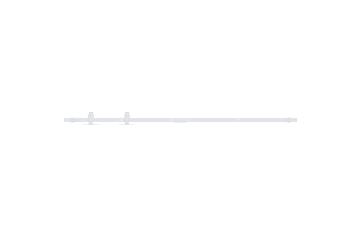 Liukuoven asennussarja mini hiiliteräs valkoinen 152 cm - Valkoinen - Liukuovi - Sisäovi