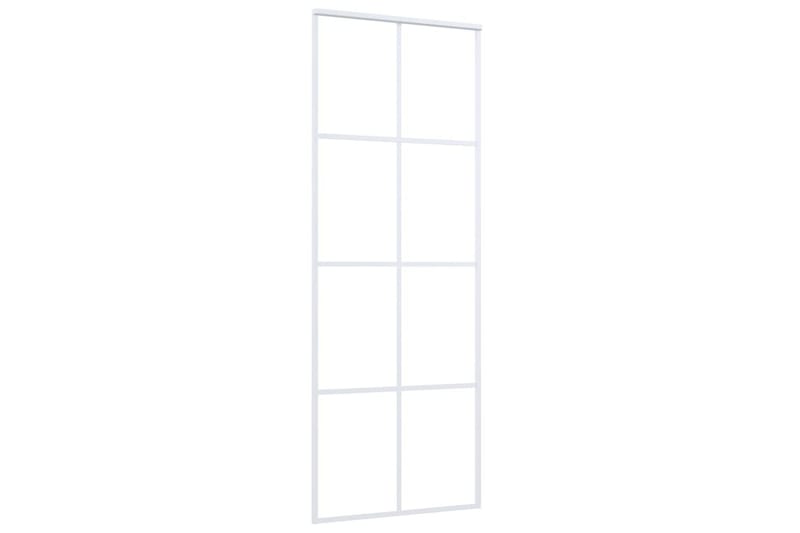 Liukuovi ESG-huurrelasi ja alumiini 76x205 cm valkoinen - Valkoinen - Talo & remontointi - Rakentaminen - Ovet - Sisäovi