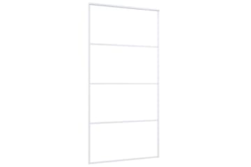 Liukuovi ESG-lasi ja alumiini 102,5x205 cm valkoinen - Valkoinen - Talo & remontointi - Rakentaminen - Ovet - Sisäovi