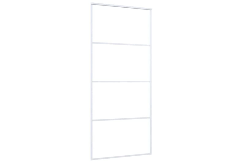 Liukuovi ESG-lasi ja alumiini 90x205 cm valkoinen - Valkoinen - Talo & remontointi - Rakentaminen - Ovet - Sisäovi