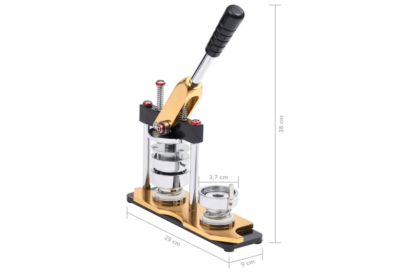 Rintanappilaite pyöreällä pyörivällä leikkurilla 37 mm - Kulta - Sinkilätyökalu & nitoja
