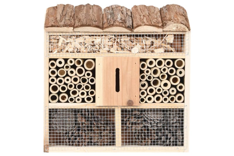 Ötökkähotelli 30x10x30 cm Kuusi - Ruskea - Urheilu & vapaa-aika - Eläimille