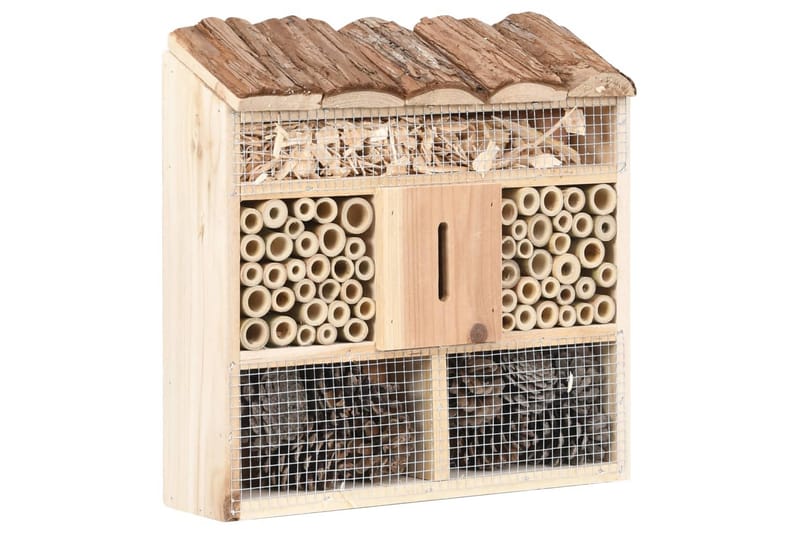 Ötökkähotelli 30x10x30 cm Kuusi - Ruskea - Urheilu & vapaa-aika - Eläimille