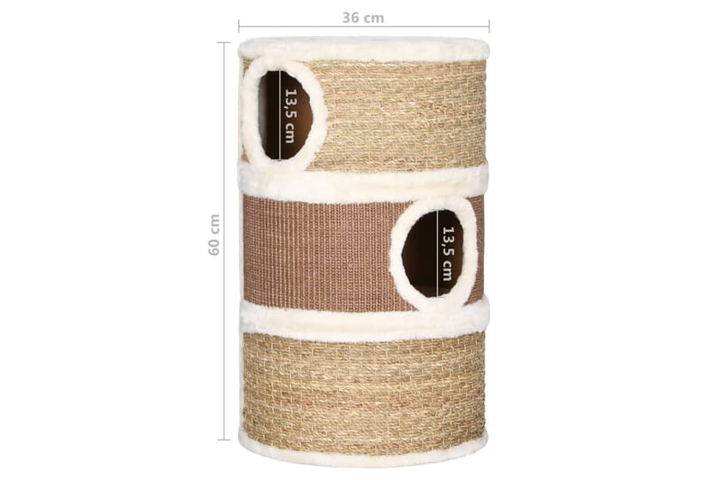 Kissan raapimistynnyri 60 cm meriheinä - Ruskea - Urheilu & vapaa-aika - Eläimille - Kissa - Kissojen kalusteet