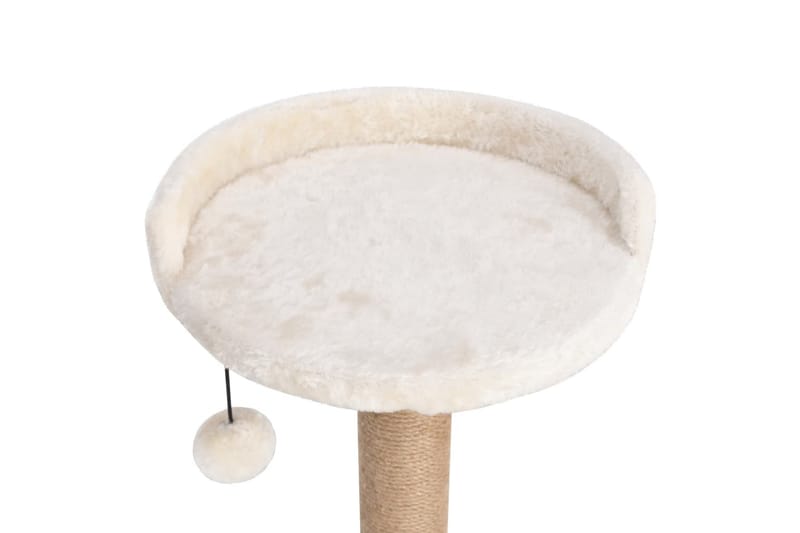 Kissan kiipeilypuu raapimispylväällä 123 cm meriheinä - Beige - Urheilu & vapaa-aika - Eläimille - Kissa - Kissojen kalusteet - Raapimispuu & kiipeilypuu