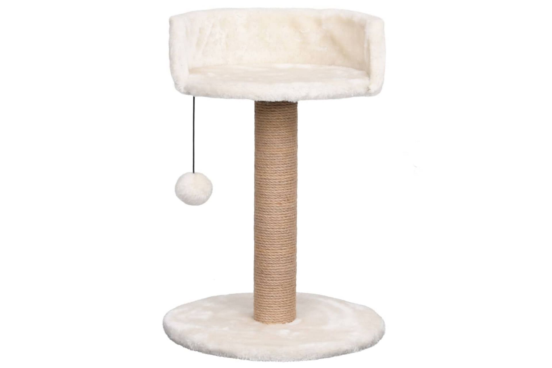 Kissan kiipeilypuu raapimispylväällä 49 cm meriheinä - Beige - Urheilu & vapaa-aika - Eläimille - Kissa - Kissojen kalusteet - Raapimispuu & kiipeilypuu