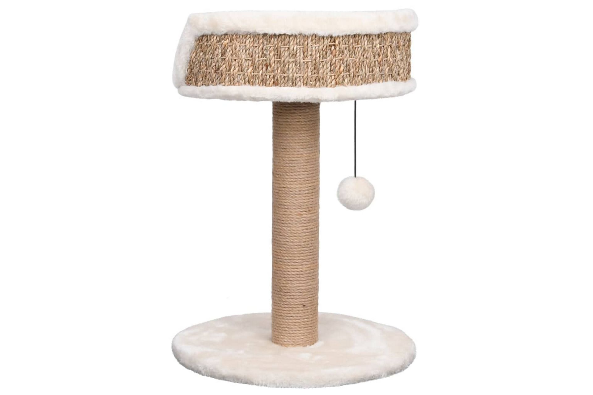 Kissan kiipeilypuu raapimispylväällä 49 cm meriheinä - Beige - Urheilu & vapaa-aika - Eläimille - Kissa - Kissojen kalusteet - Raapimispuu & kiipeilypuu