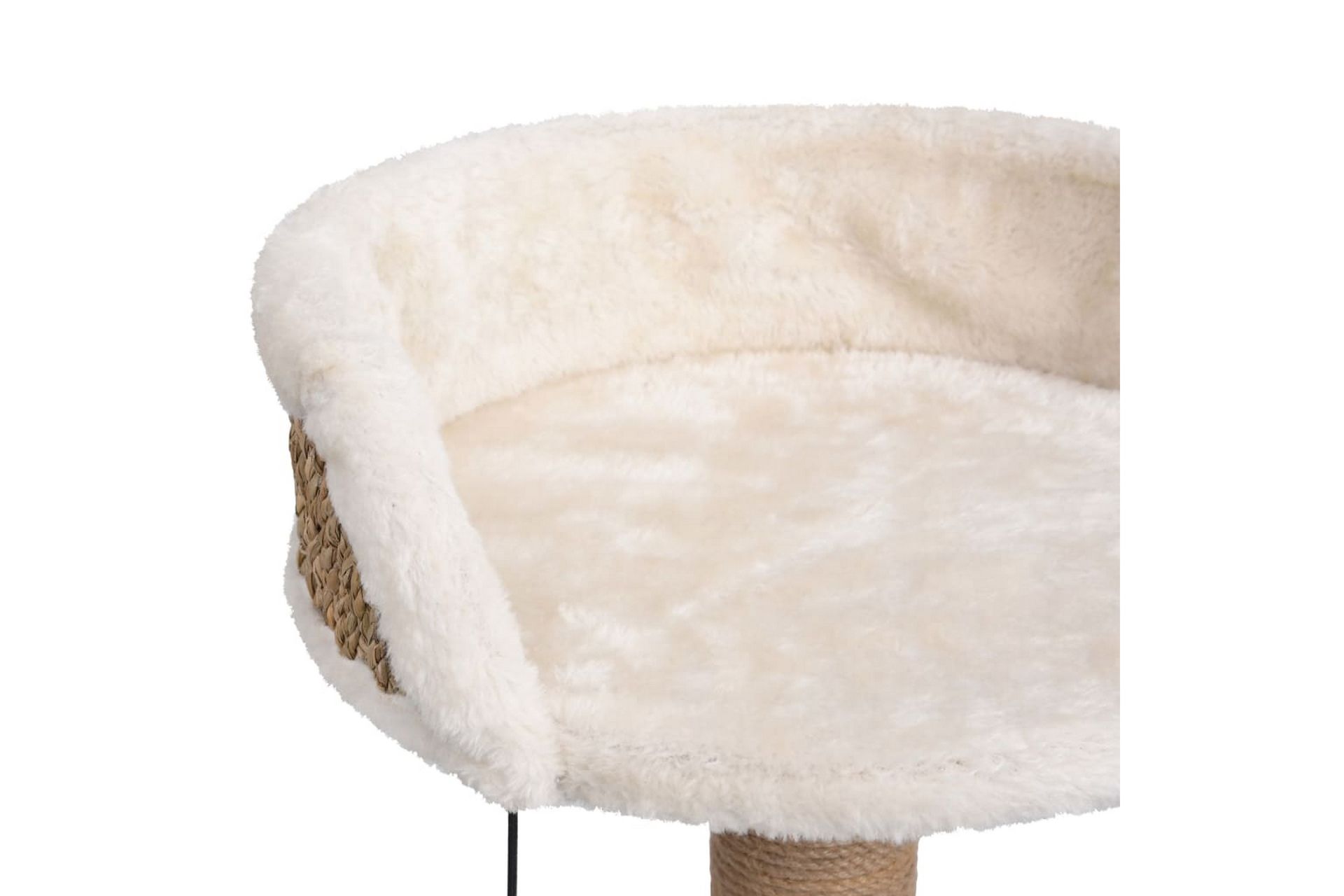Kissan kiipeilypuu raapimispylväällä 49 cm meriheinä - Beige - Urheilu & vapaa-aika - Eläimille - Kissa - Kissojen kalusteet - Raapimispuu & kiipeilypuu