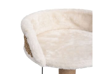 Kissan kiipeilypuu raapimispylväällä 49 cm meriheinä - Beige - Urheilu & vapaa-aika - Eläimille - Kissa - Kissojen kalusteet - Raapimispuu & kiipeilypuu